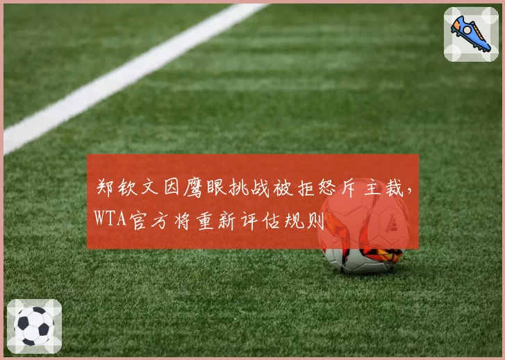 郑钦文因鹰眼挑战被拒怒斥主裁，WTA官方将重新评估规则